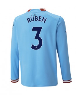 Manchester City Ruben Dias #3 Heimtrikot 2022-23 Langarm
